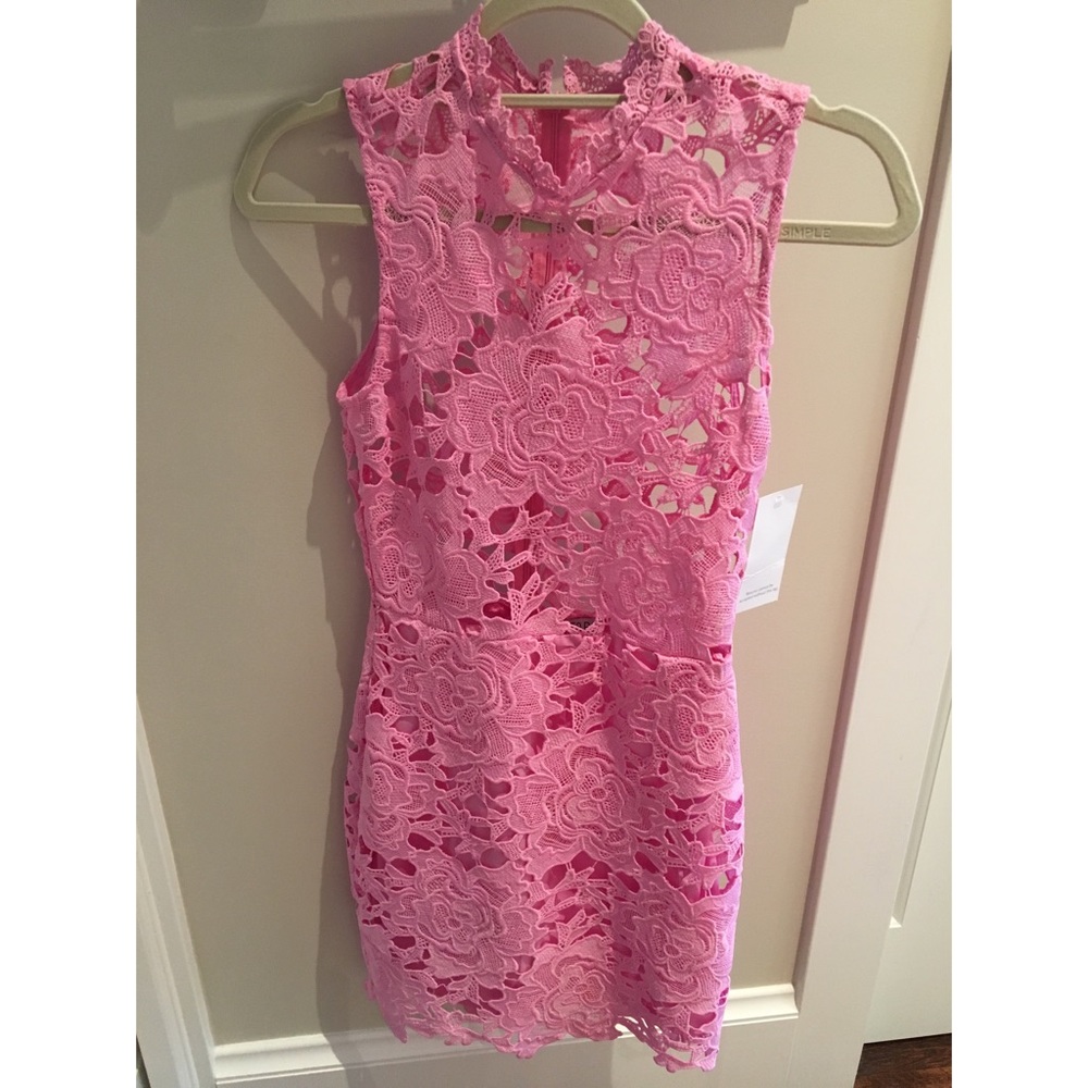 NWT Tobi Pink Lace Dress